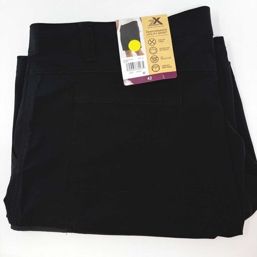 Zeroxposur Mens Size 42 Performance Utility Shorts Stretch UPF 50+ E87335‎ NEW